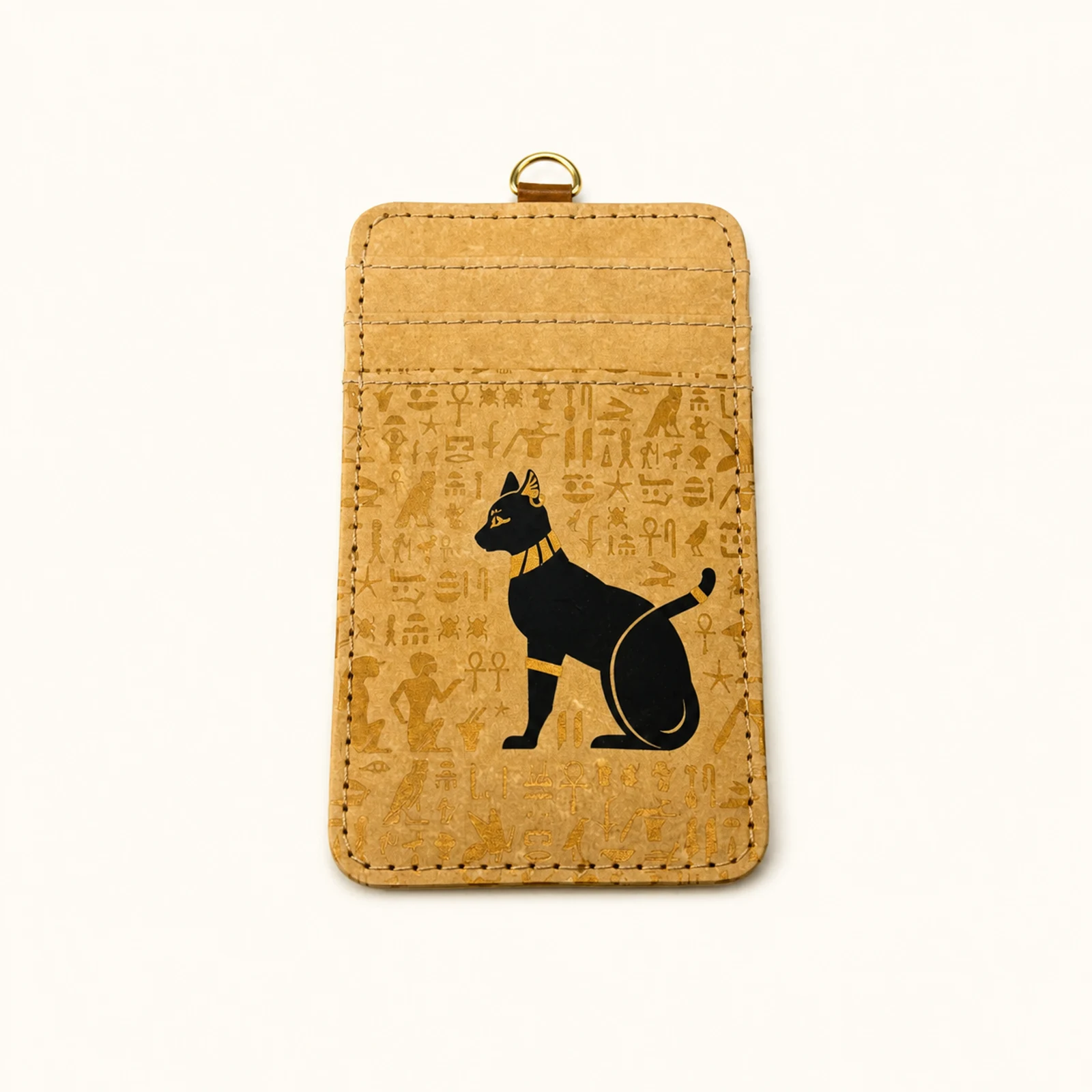 Ancient Egypt Card Holder — Sand Gold view 3