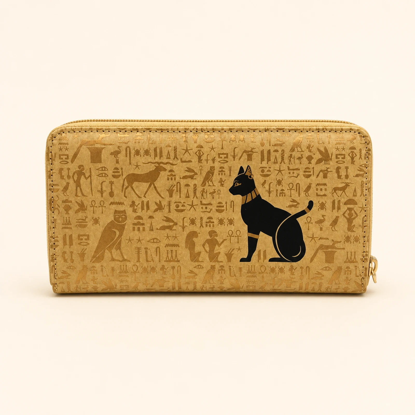 Ancient Egypt Long Wallet with Zipper view 3