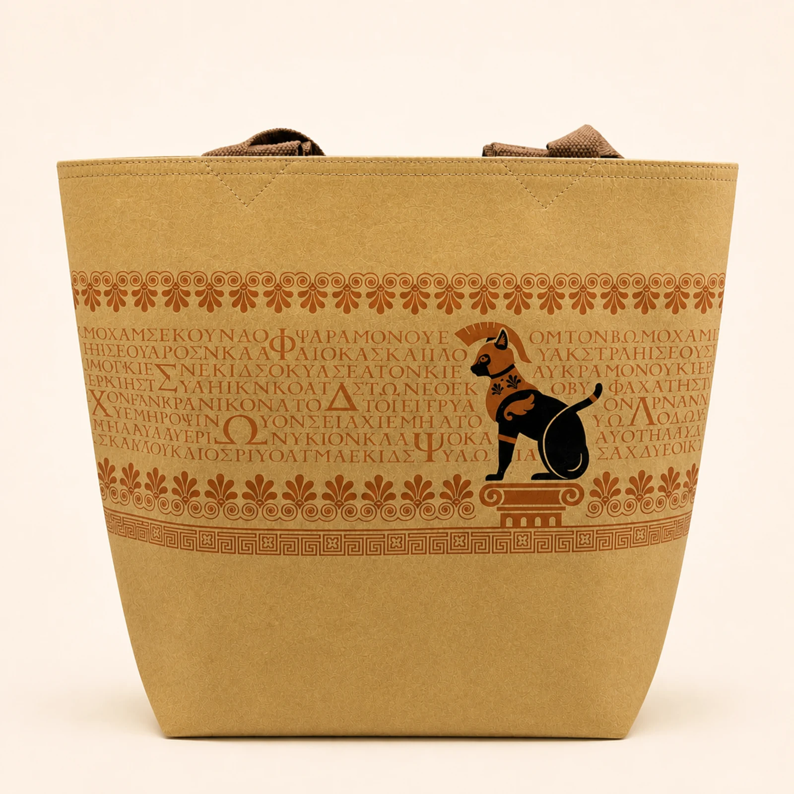 Ancient Greek Shopper Tote — Rose Gold