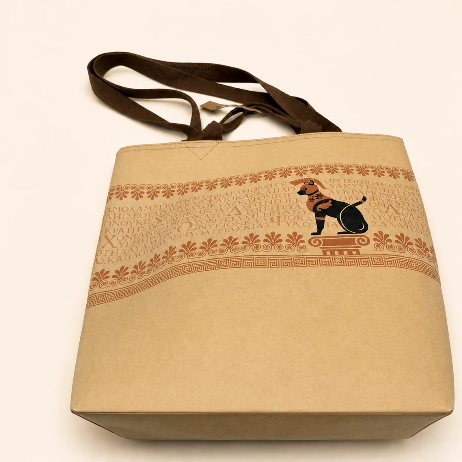 Ancient Greek Shopper Tote — Rose Gold view 5