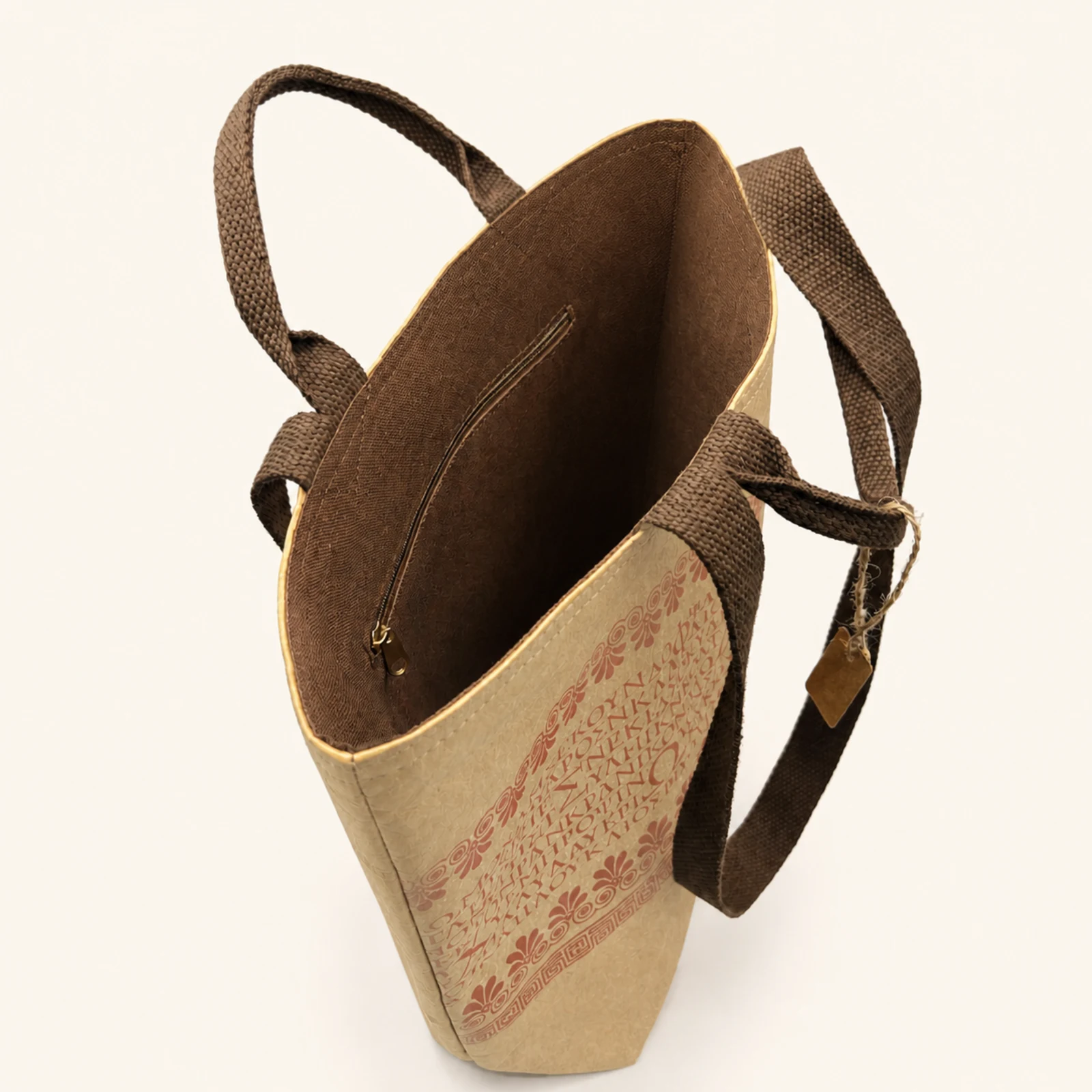 Ancient Greek Shopper Tote — Rose Gold view 6