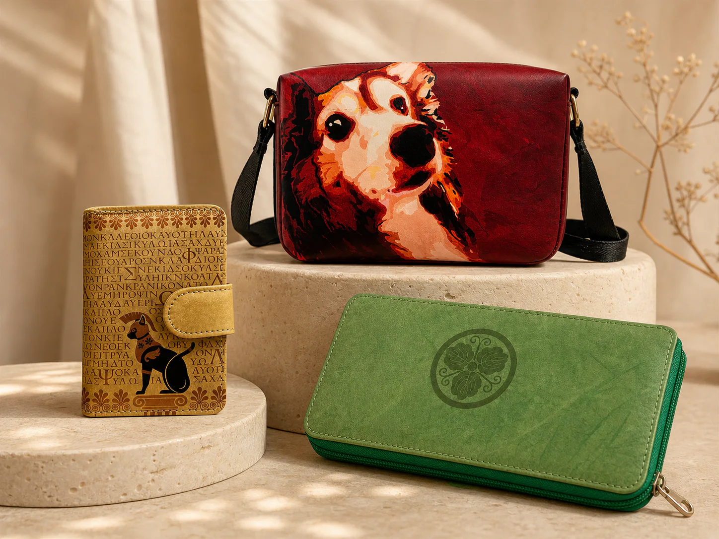 Sannic Brand collection of art-print wallets, pouches and pencil cases