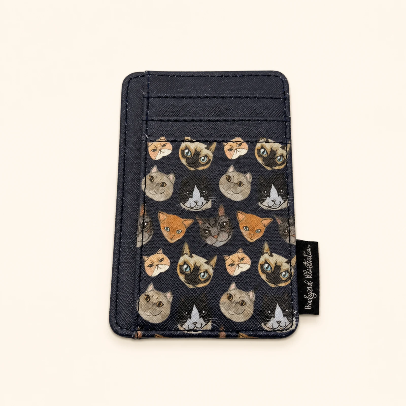 Cat Pattern Card Holder view 2