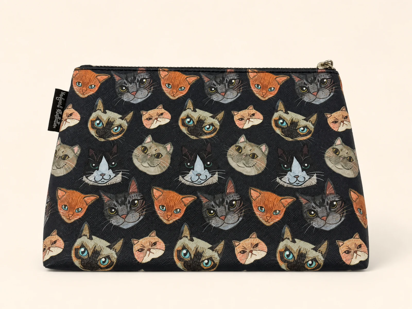 Cat Pattern Cosmetic Bag