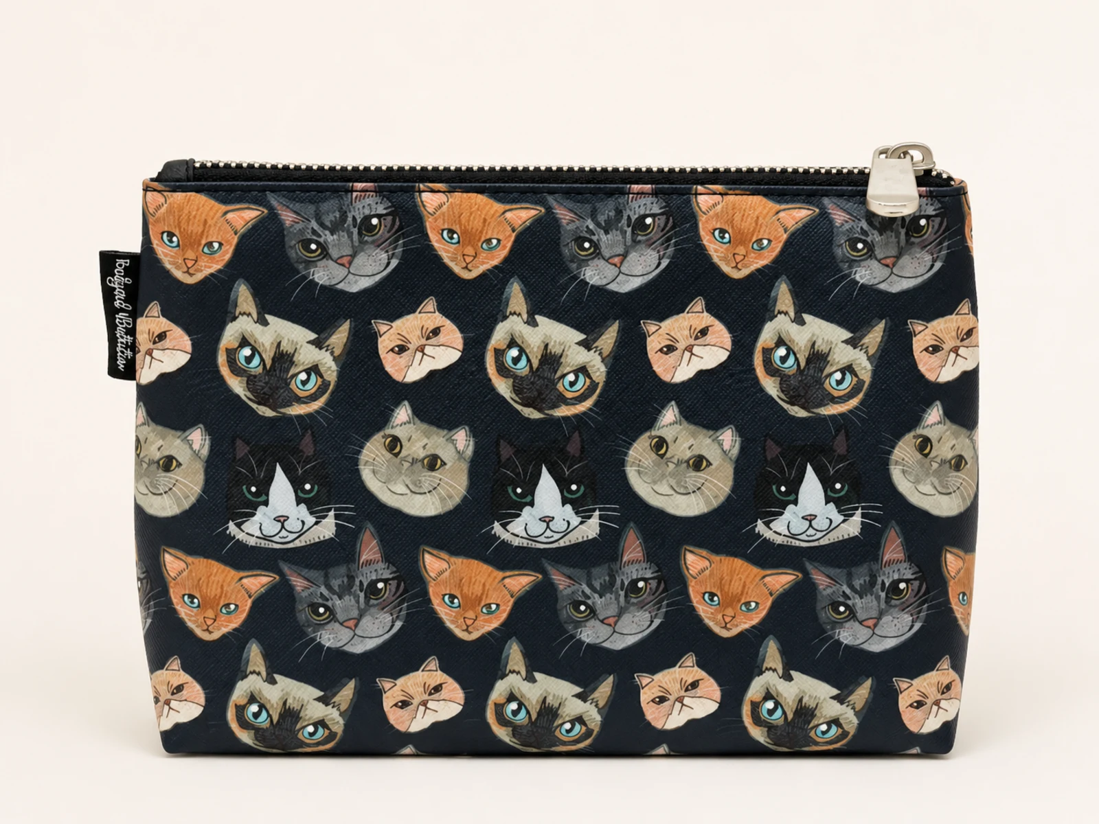 Cat Pattern Cosmetic Bag view 3
