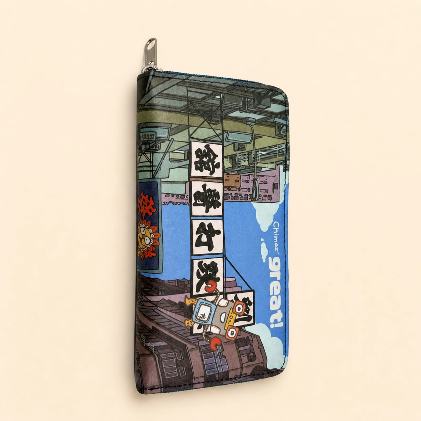 Chimoz HK Tyvek Long Wallet with Zipper view 3