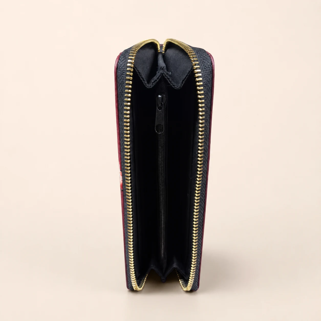 Daisy Pattern Long Wallet with Zipper view 5