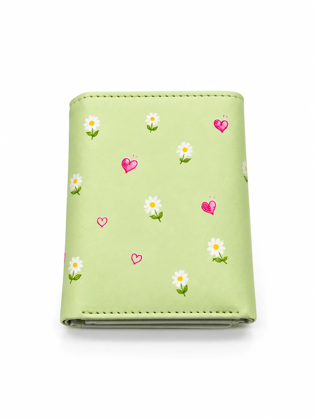 Daisy Mint Trifold Wallet view 2