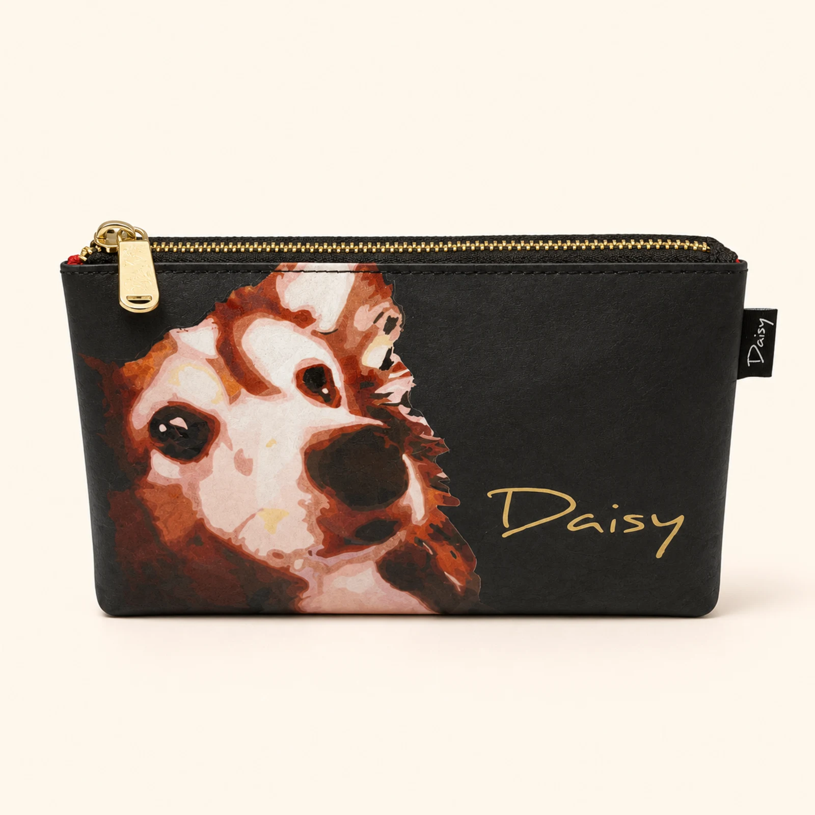 Daisy Pattern 5×8″ Flat Pencil Case