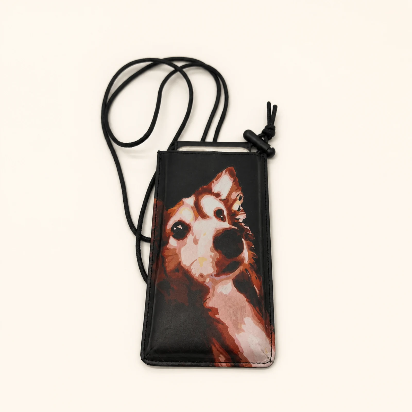 Daisy Pattern Phone Case — Black