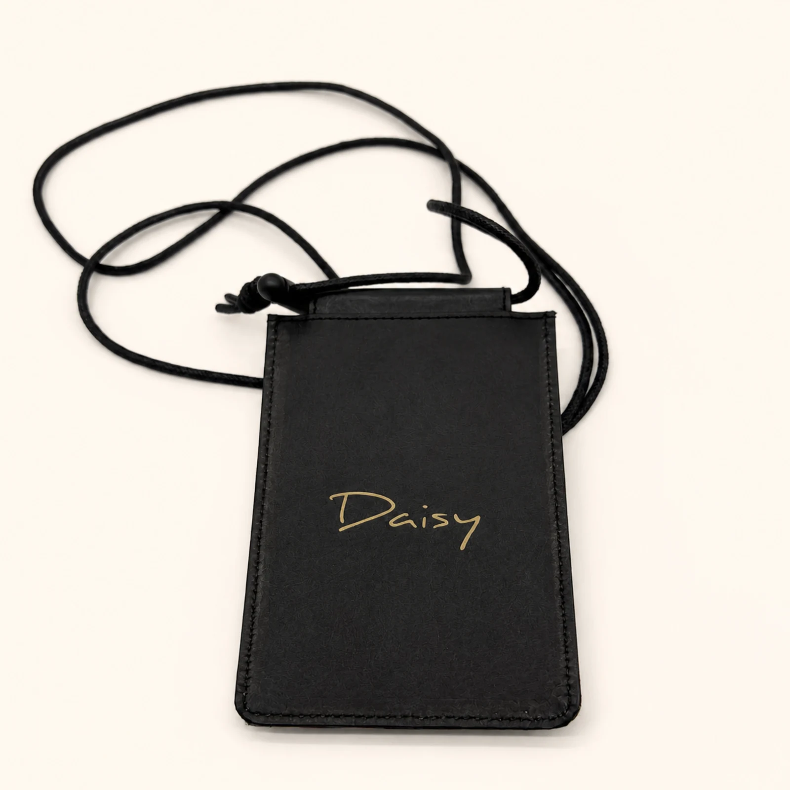Daisy Pattern Phone Case — Black view 2