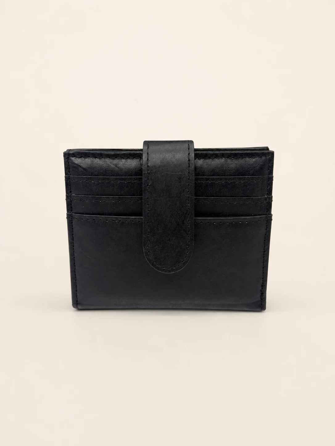 Daisy Pattern Short Wallet — Black view 5