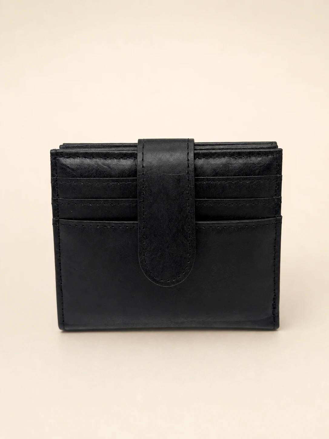 Daisy Pattern Short Wallet — Black view 6