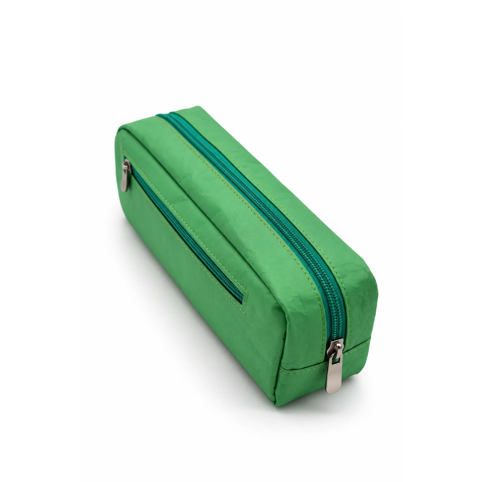 Japan Pattern Gold Crest Large Pencil Case — Mint Green view 5
