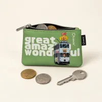 Chimoz Hong Kong Tram Coin Purse — Mint Green view 1
