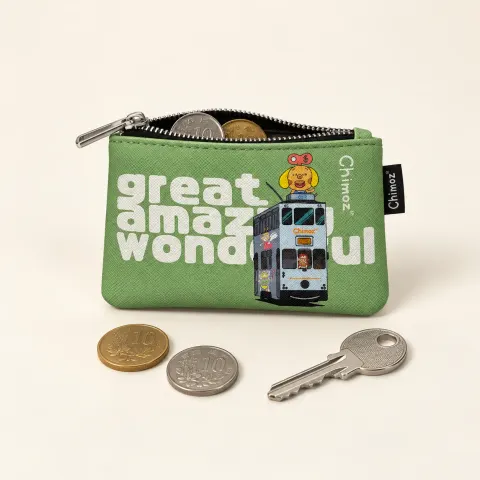 Chimoz Hong Kong Tram Coin Purse — Mint Green