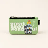 Chimoz Hong Kong Tram Coin Purse — Mint Green view 3