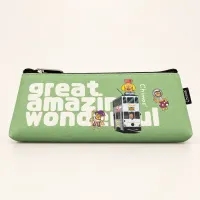 Chimoz Hong Kong Tram Pencil Case — Mint Green view 2