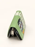 Chimoz Hong Kong Tram Square Zip Wallet — Mint Green view 6