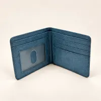 Chimoz Hong Kong Tram & Taxi Bifold Wallet — Blue view 4