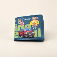 Chimoz Hong Kong Tram & Taxi Bifold Wallet — Blue view 3