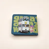 Chimoz Hong Kong Tram & Taxi Bifold Wallet — Blue view 1