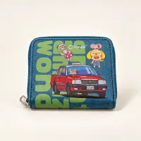 Chimoz Hong Kong Tram & Taxi Zip Wallet — Blue view 3