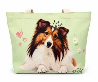 Daisy 圖案薄荷綠收納手提袋 view 2