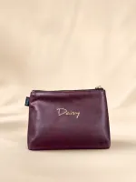 Daisy 圖案化妝袋 — 酒紅 view 5