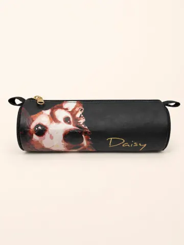 Daisy 圖案圓筒筆袋
