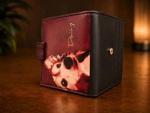 Daisy Pattern Short Wallet