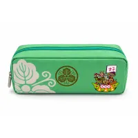 日本圖案金色徽章大號筆袋 — 薄荷綠 view 1