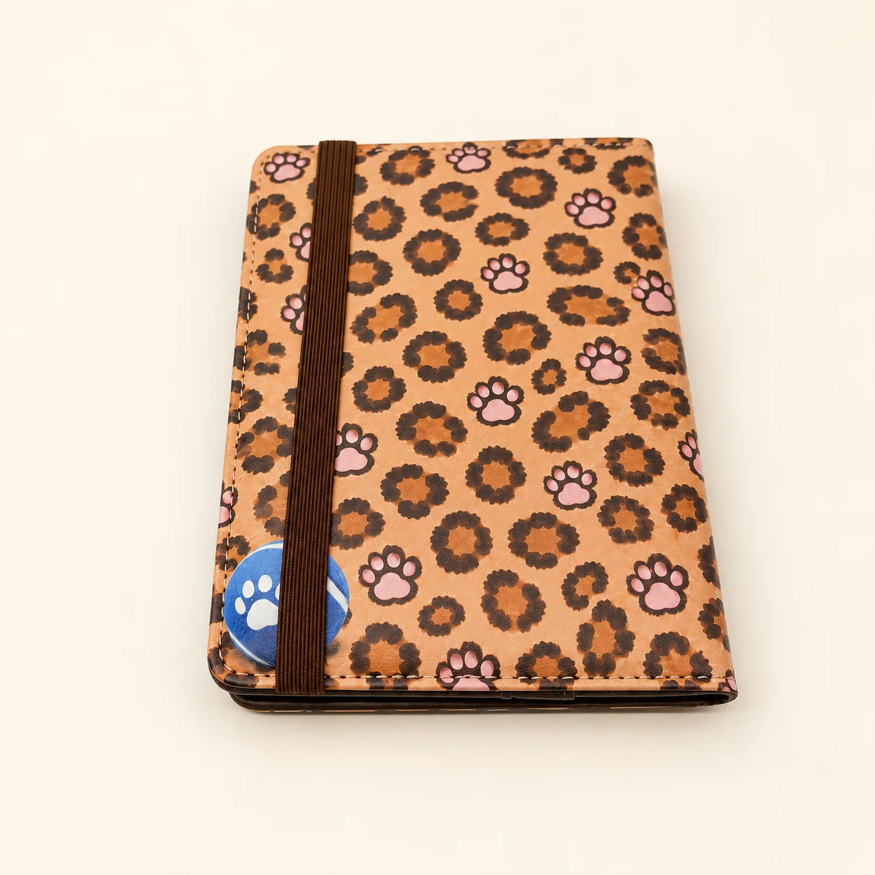 Snowball Dog Leopard Print Passport Holder view 7